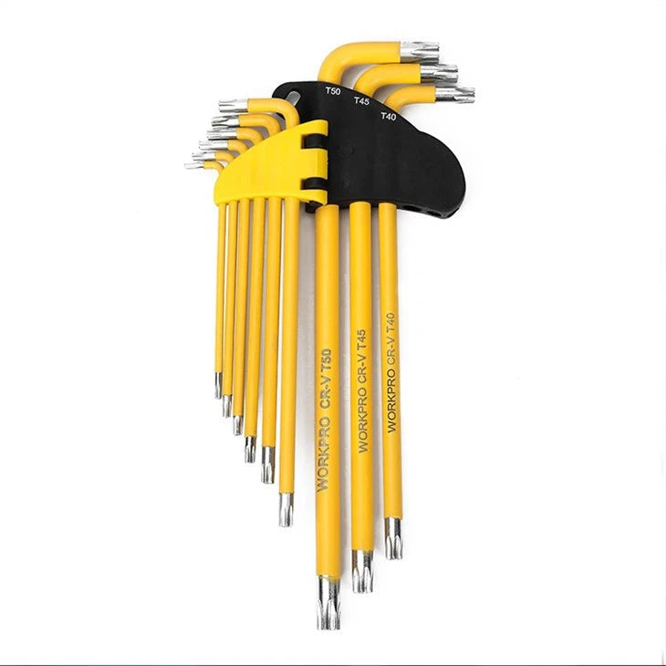 WORKPRO 9PC LONG ARM TORX KEY SET