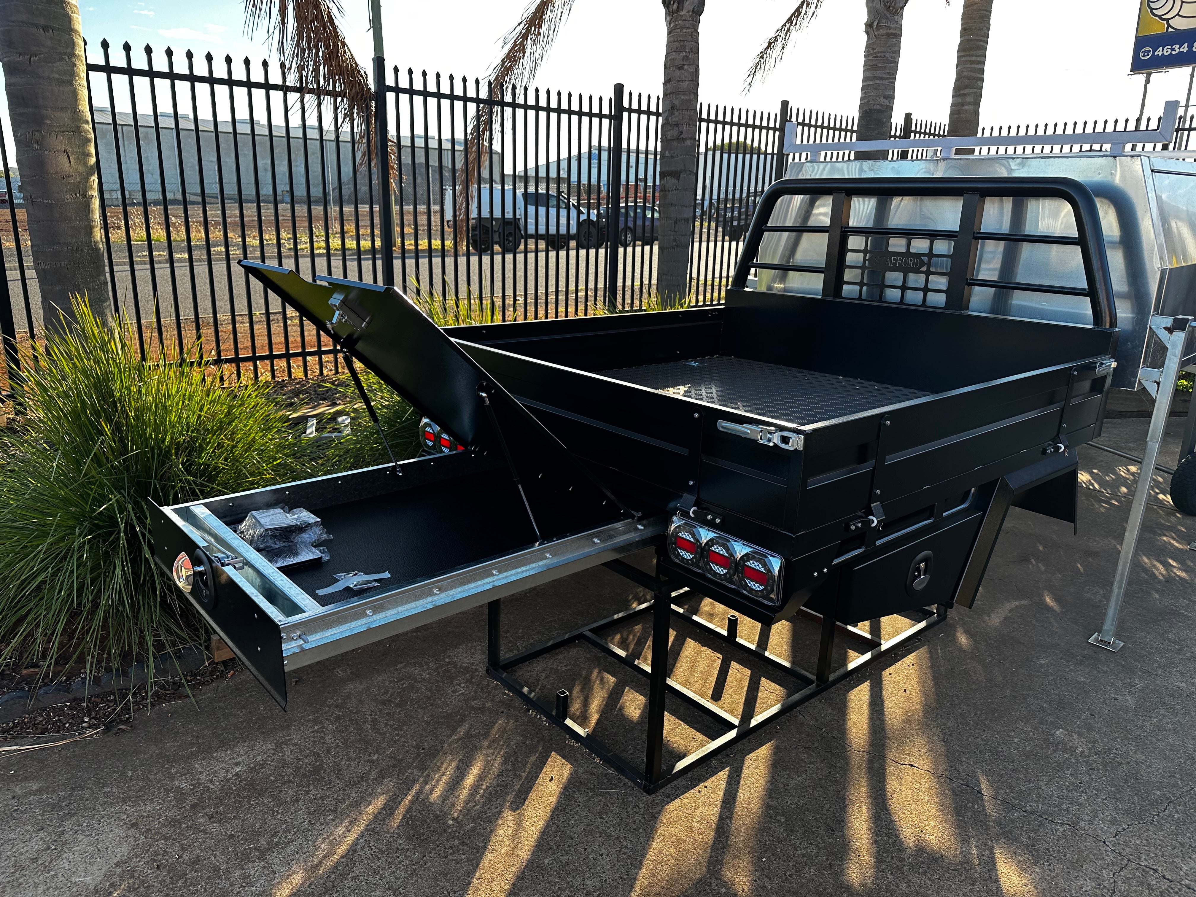 STAFFORD INDUSTRIAL 1800MM BARE ALLOY UTE TRAY PACKAGE BLACK
