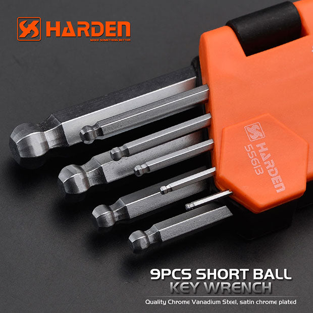 HARDEN 9 PCE MEDIUM BALL KEY WRENCH