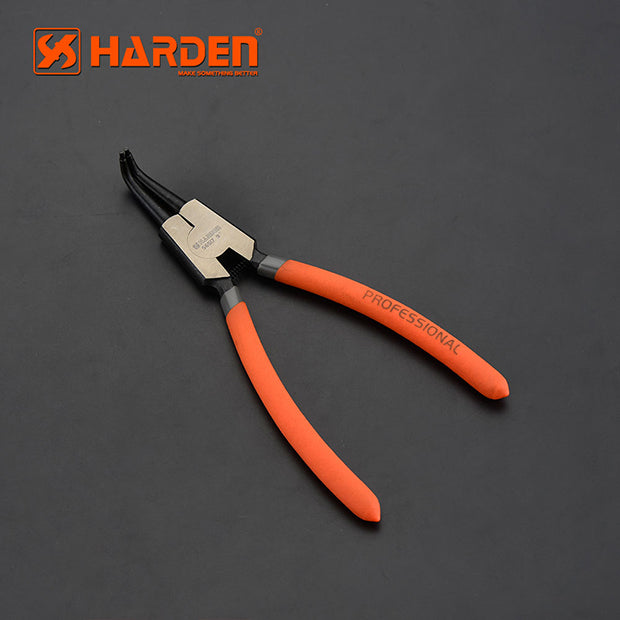 HARDEN 9" CIRCLIP PLIER EXT BENT JAW