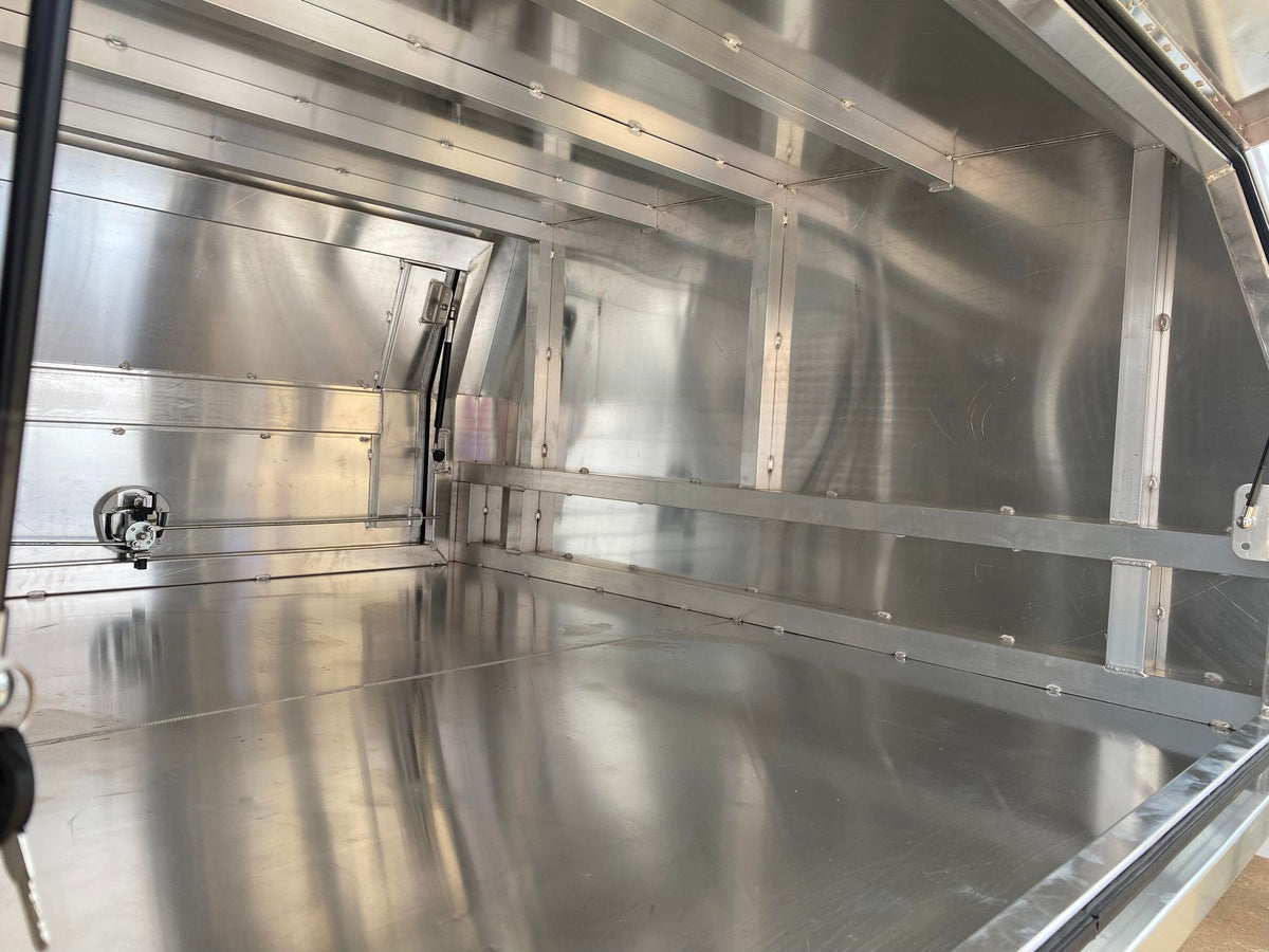 STAFFORD INDUSTRIAL UTE CANOPY 1600MM X 1780MM X 860MM ALU FLAT 2 DOOR