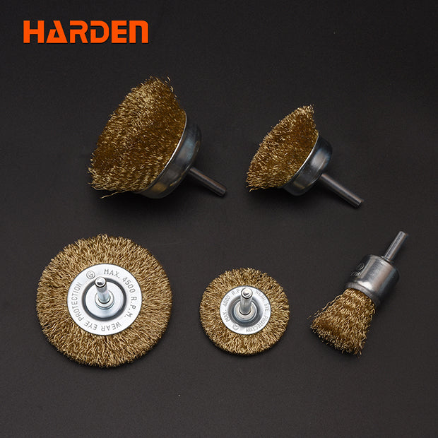 HARDEN 5PCE WIRE BRUSH SET