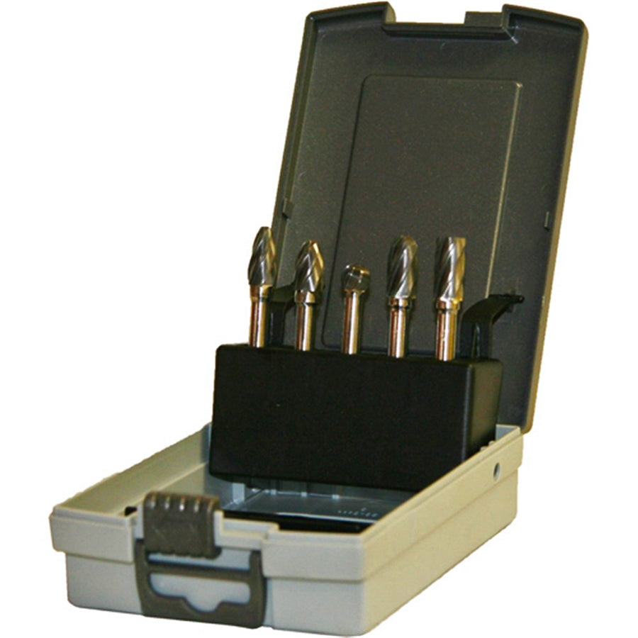 KSEIBI ALUMINIUM 5PCE BURR SET